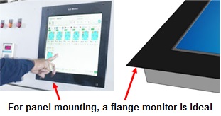 Flange Touch screen Panels Monitor/PC for Easy Mount, India