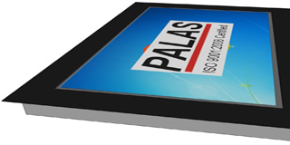 Palas Single Touch Screen Monitor with flange, Touchscreen Monitor with flange, India